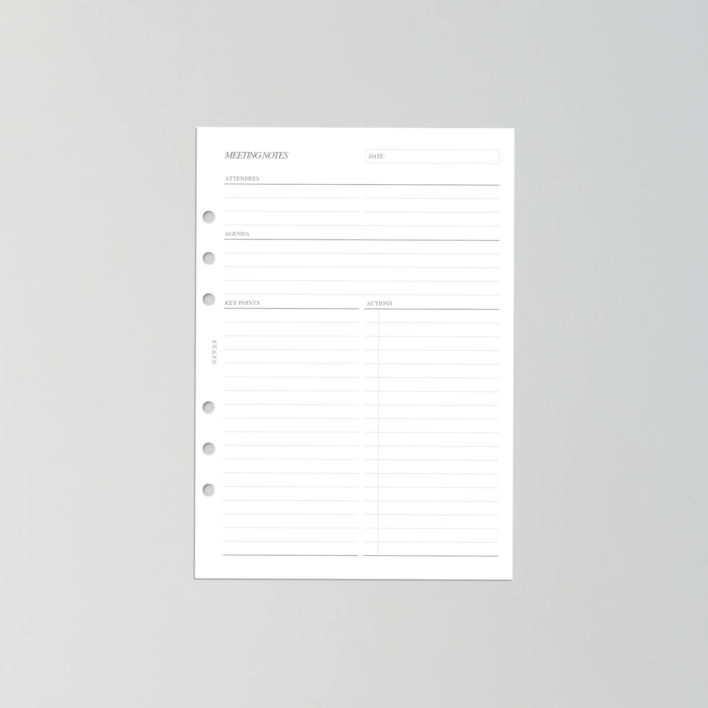 Meeting Notes on One Page | 30 Pages