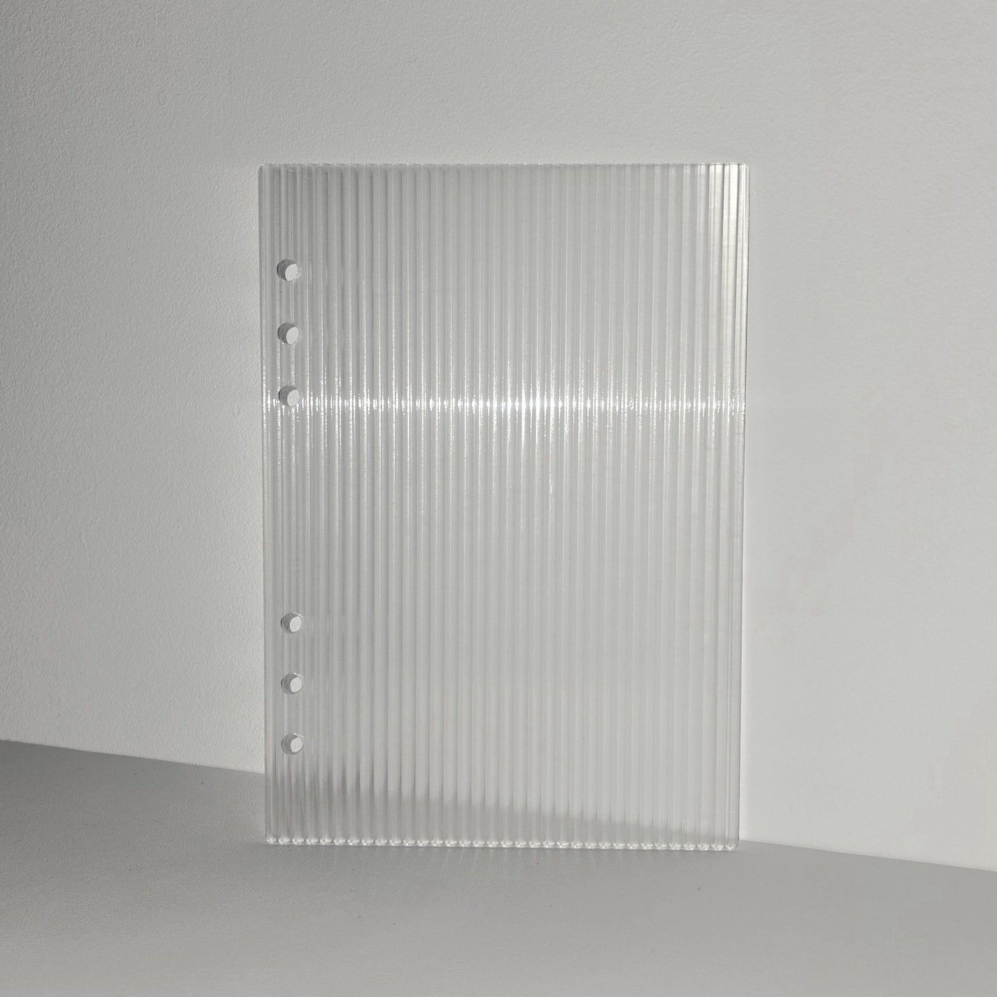 A5 Linear Fluted Internal Dashboard | Clear Polycarbonate
