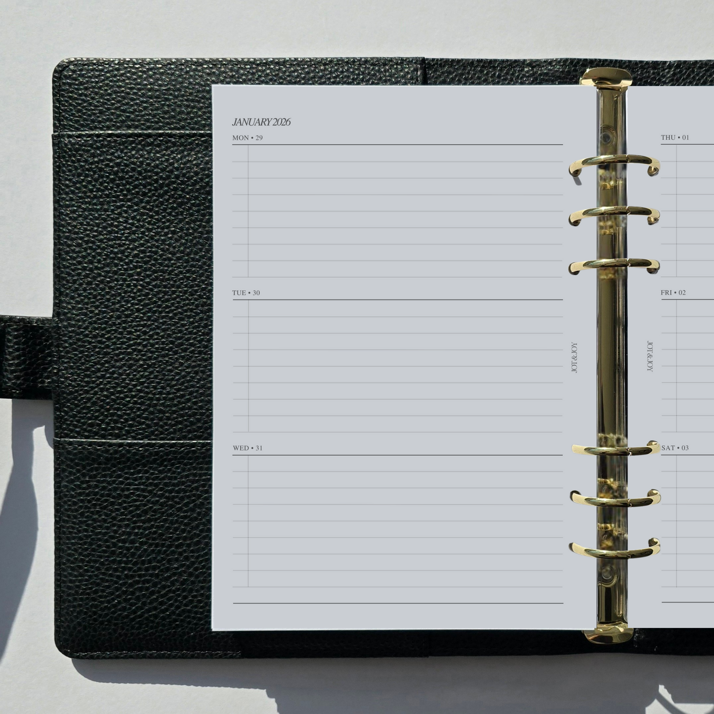 2026 Dated | Week on Two Pages | Horizontal 01 | January - December 2026