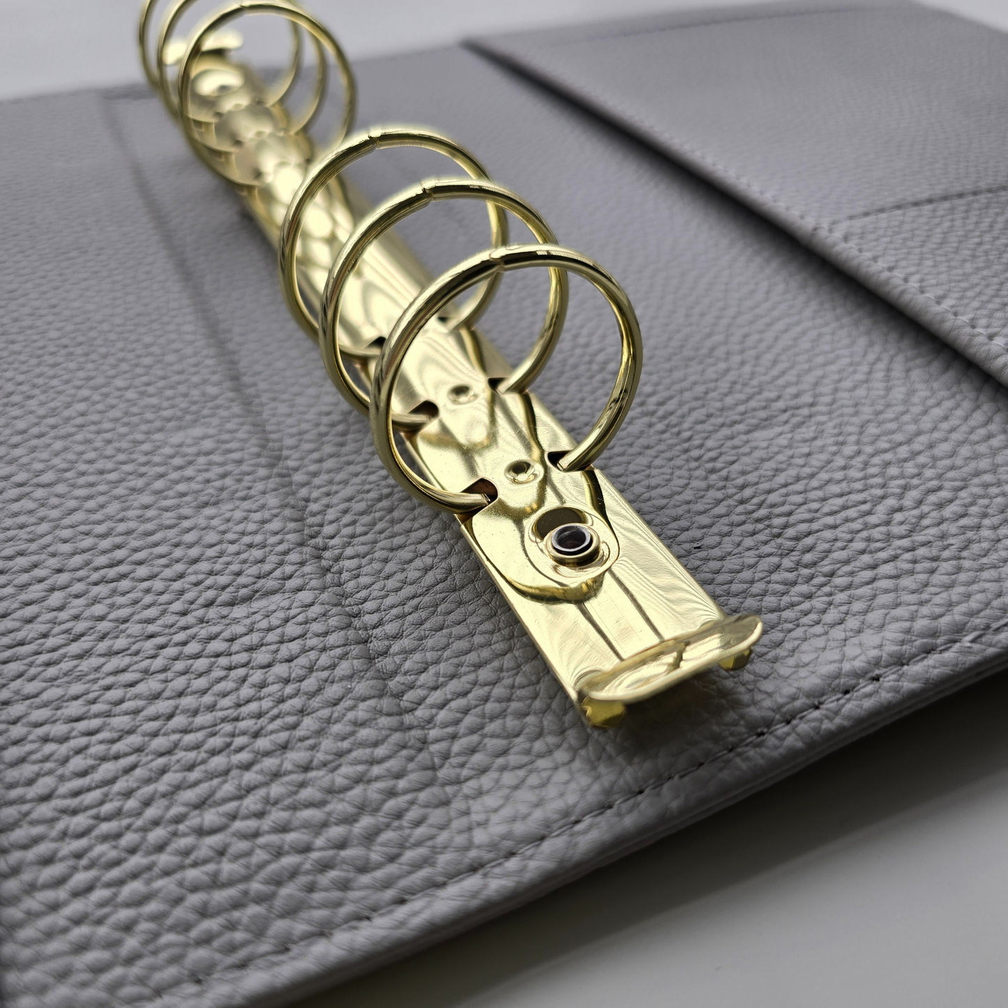 A5 Premium Pebbled Faux Leather Binder | Charcoal