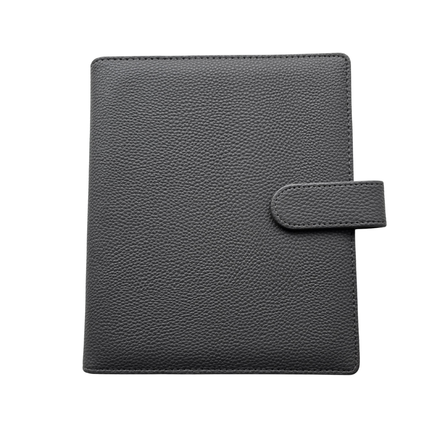 A5 Premium Pebbled Faux Leather Binder | Charcoal