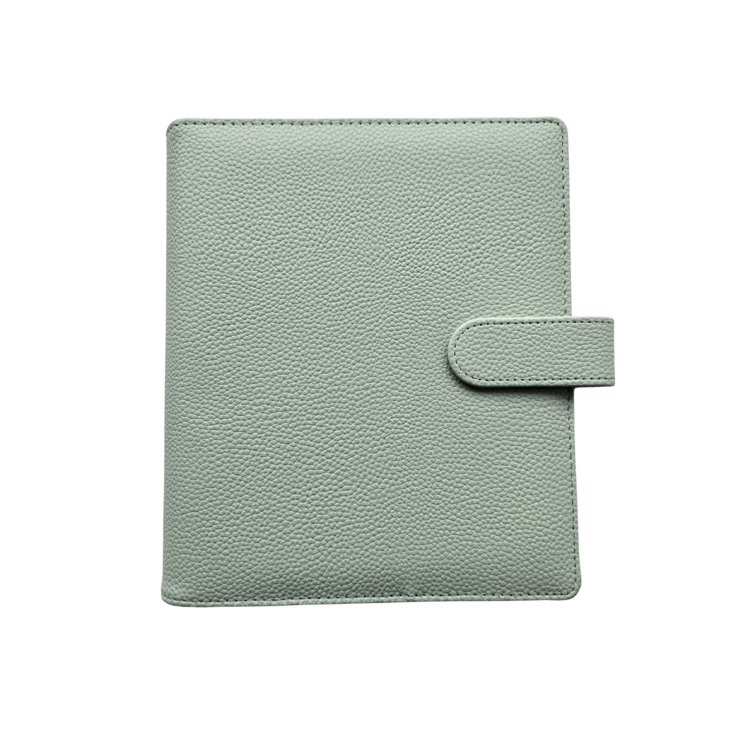A5 Premium Pebbled Faux Leather Binder | Sage