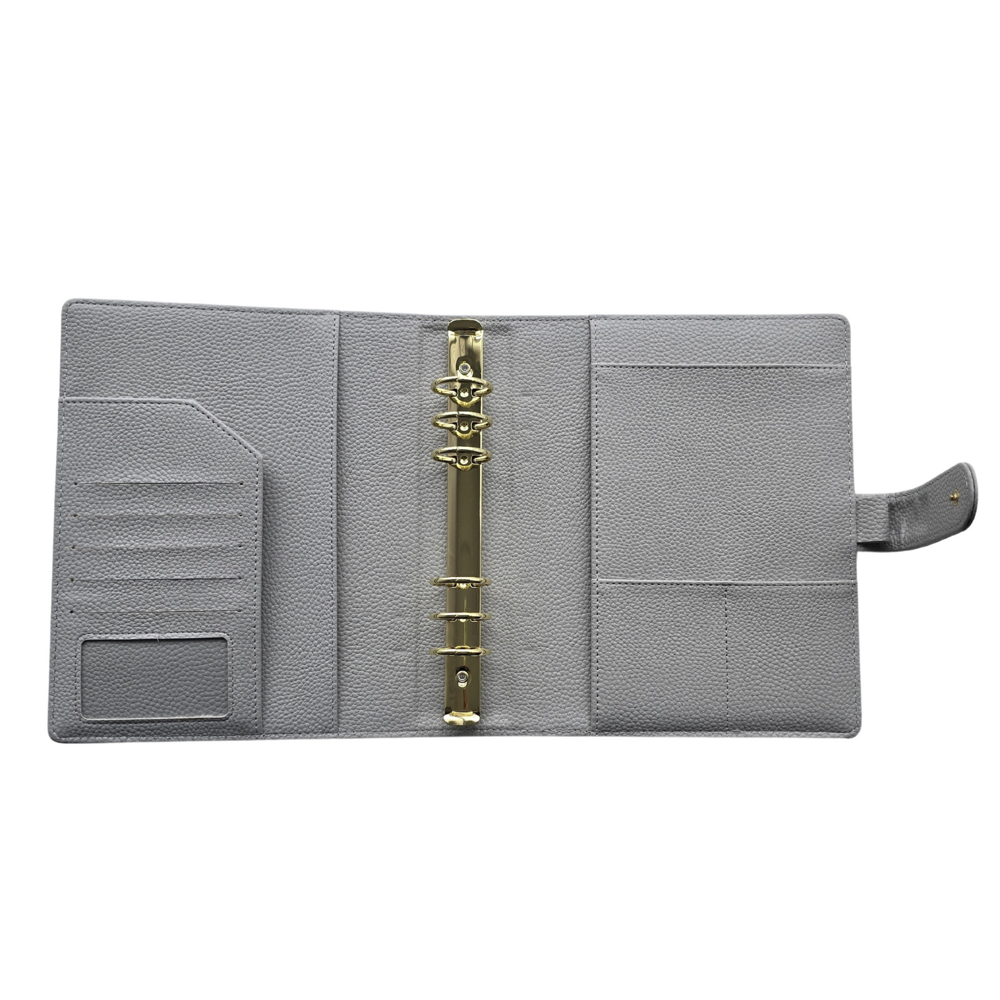 A5 Premium Pebbled Faux Leather Binder | Ash