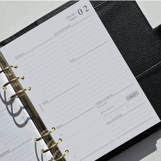 2026 Dated | Day on One Page | Style 01 | January - December 2026