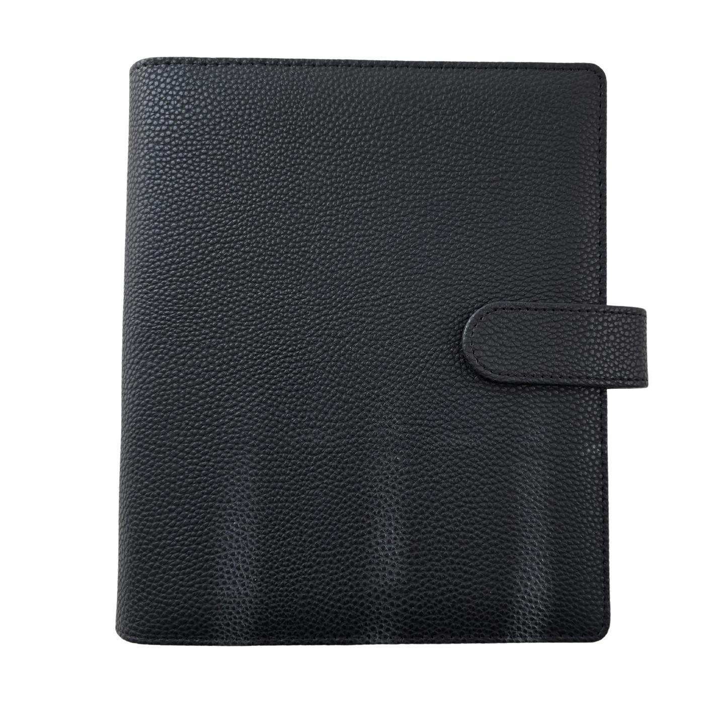 A5 Premium Pebbled Faux Leather Binder | Black
