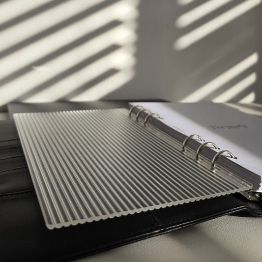 A5 Linear Fluted Internal Dashboard | Clear Polycarbonate