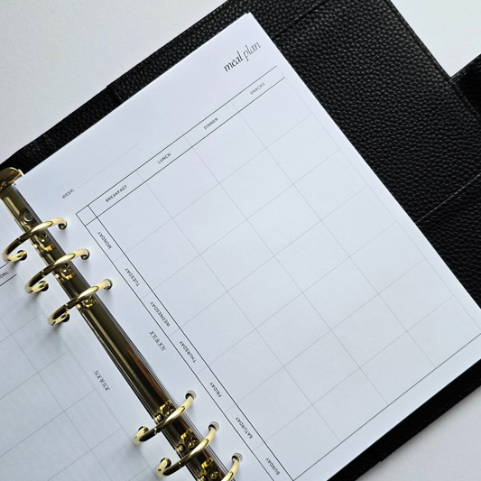 Training and Meal Plan on Two Pages | 12-Weeks