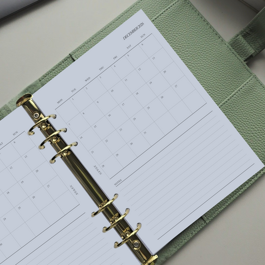2026 Dated | Month on One Page | Style 01 | January - December 2026